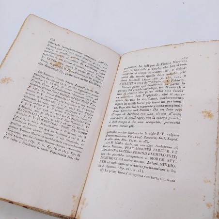 Dichiarazione degli antichi marmi modenesi Cavedoni 1828 Macchie