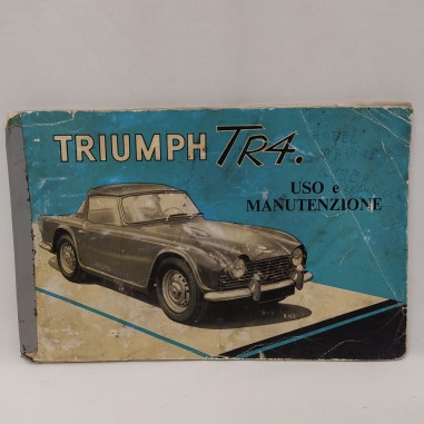 Uso manutenzione Triumph TR4 1963 Segnato Copertina annotata e separata