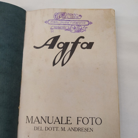 Lotto 2 manuali fotografici AGFA e Santoponte 1897 Macchie