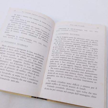 La fotografia insegnata praticamente Hoepli 1931 Rilegatura successiva Buono