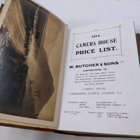 Prezziario The camera house price list 1914 testo in inglese Ingiallimenti