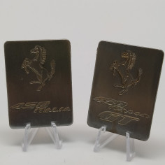 Lotto 2 placche Ferrari 458 Italia e 458 Italia GT - Patina 2