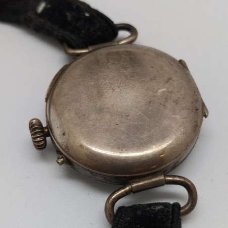 Orologio primi 900 da riparare Cinturino velluto Quadrante apribile Patina
