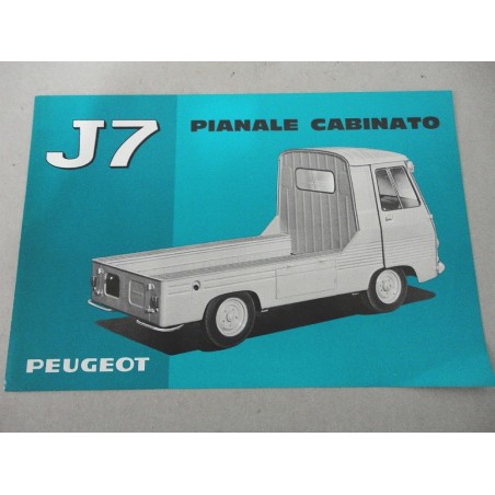 PROSPEKT BROCHURE DEPLIANT PEUGEOT J7 PIANALE CABINATO