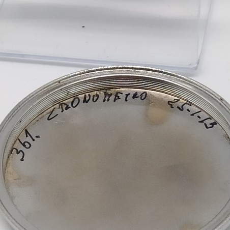 Cronografo russo Craba rattrapante al retro incisione colorata Ugolini Nello
