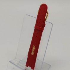 NOS Cinturino orologio polso uomo Ferrari Formula rosso Fibbia dorata Nuovo