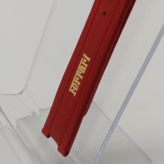 NOS Cinturino orologio polso uomo Ferrari Formula rosso Fibbia dorata Nuovo 2