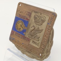 Placca Rally tedesca 1964 Porsche Club smalti parzialmente rimossi 2