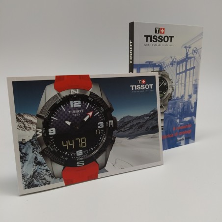 Scatola orologio Tissot originale in colore nero e rosso in ottimo stato.