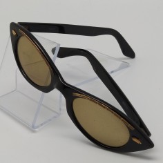 Occhiali da sole Lozza da donna anni 50 originali con fodero, montatura plastica 2