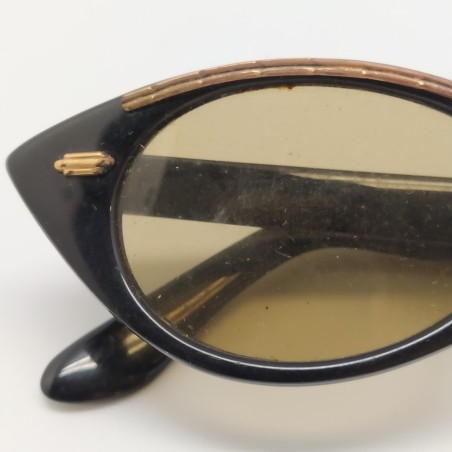 Occhiali da sole Lozza da donna anni 50 originali con fodero, montatura plastica