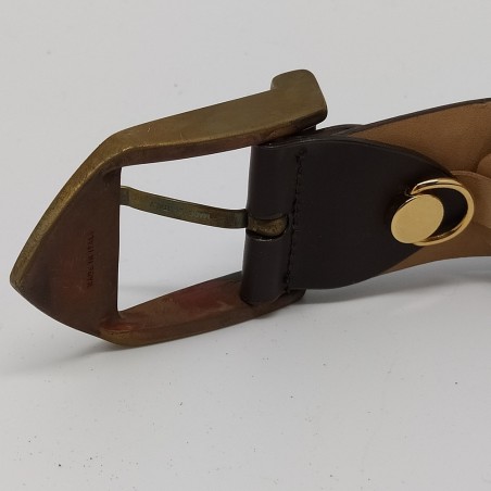 Cintura Lamborghini 40/100 in vera pelle made in Italy con fibbia color ottone