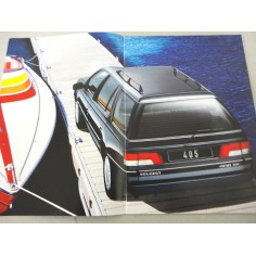 PROSPEKT BROCHURE DEPLIANT PEUGEOT 405 STATION WAGON 1990 SCHEDA ESTESA 2