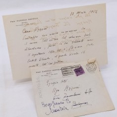 Lotto 4 lettere scrittori Garrone, Ferrara, Gentile, Viansson-Ponté Buono 2