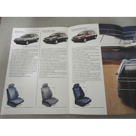 PROSPEKT BROCHURE DEPLIANT PEUGEOT 405 STATION WAGON 1990 SCHEDA ESTESA