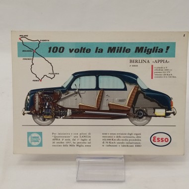 Opuscolo 100 volte la Mille Miglia 1960 timbrata Buono