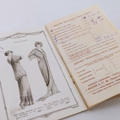 Lotto 2 cataloghi lingerie francese Baehr&C inizi '900 Buono 2