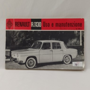 Libretto Uso e manutenzione Renault R1130 Buono