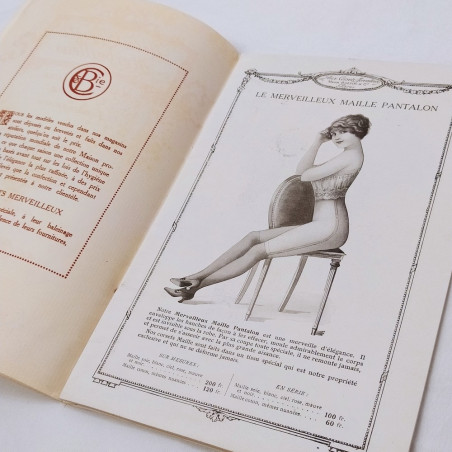 Lotto 2 cataloghi lingerie francese Baehr&C inizi '900 Buono