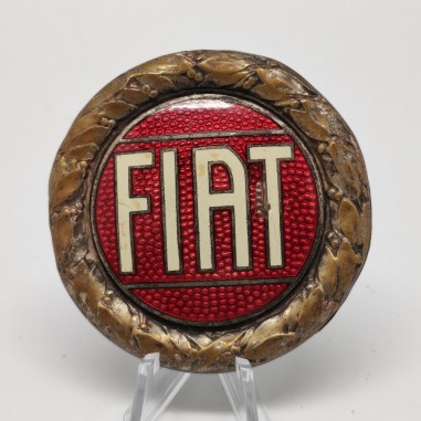 Vintage fregio originale auto Fiat mancano perni posteriori