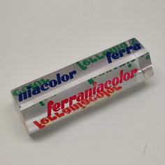 Fermacarte Ferrania Ferraniacolor in plexiglass ottagonale trasparente 2