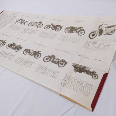 MOTO GUZZI carta stradale pieghevole anni 60 misure 12x15 cm