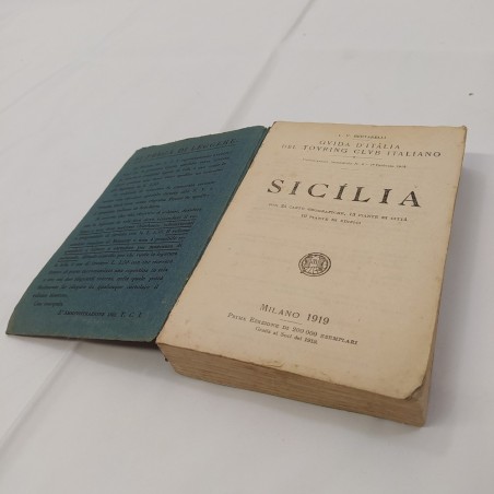 Guida D'Italia Touring Club Italiano - Sicilia - anno 1919 - Buono