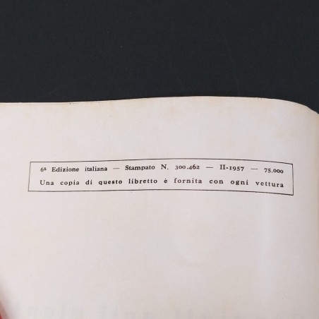 Manuale FIAT Consigli agli utenti - anno 1957 ottimo