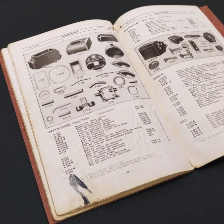 Listino prezzi n° 72 BERCO materiale vario per trattrici agricole 1939