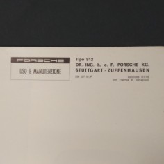 PORSCHE 912 libretto uso manutenzione anno 1965 italiano ottimo 2
