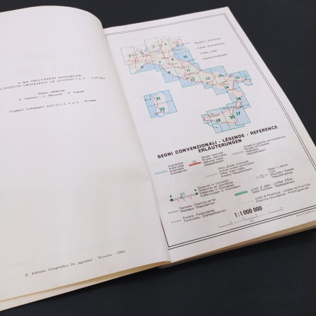 Libro Italia Turistica e Atlante Stradale BP FMI 1964