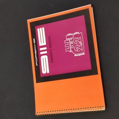 PORSCHE Owner's manual  Type 911 E anno 1969 inglese