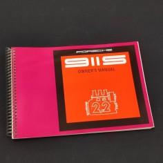 PORSCHE Type 911 S - 2,2 liter Owner's manual inglese 1971