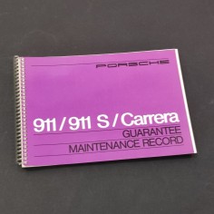 PORSCHE 911 911S 911 Carrera Guarantee Maintenance Record 1975