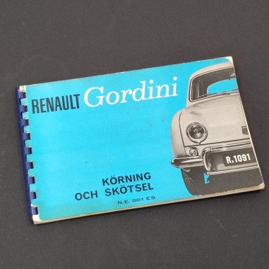 RENAULT Gordini Korning Och Skotsel N.E. 861 ES 1961 Sweden