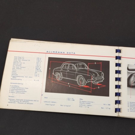 RENAULT Gordini Korning Och Skotsel N.E. 861 ES 1961 Sweden
