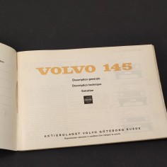 VOLVO 145 Manuel d'Instruction Volvo testo in francese stampato TP 767/1 1970 2