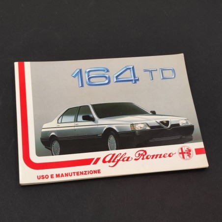 ALFA ROMEO 164 TD Libretto uso manutenzione 10/1987 ottimo
