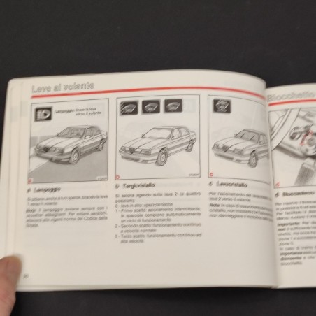 ALFA ROMEO 164 Turbo Libretto uso manutenzione 03/1988 ottimo