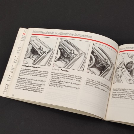 ALFA ROMEO 164 3.0 V6 Libretto uso manutenzione 09/1987 ottimo