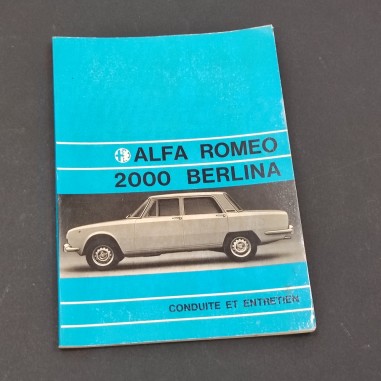 ALFA ROMEO 2000 Berlina Conduit et Entretien 08/1971 francese