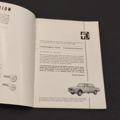 ALFA ROMEO 2000 Berlina Conduit et Entretien 08/1971 francese 2