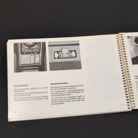 PORSCHE 924 S Betriebsanleitung 05/86 Libretto uso manutenzione tedesco