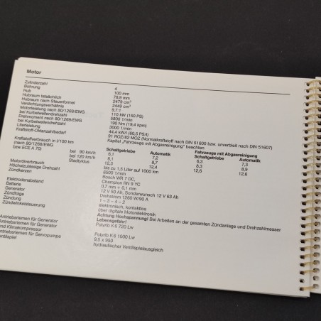 PORSCHE 924 S Betriebsanleitung 05/86 Libretto uso manutenzione tedesco