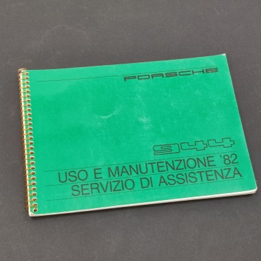 PORSCHE 924 Uso manutenzione 1982 Servizio assistenza parzialmente compilato