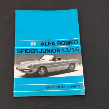 ALFA ROMEO Spider Junior 1.3/1.6 Conduite et entretien 05/72 ingiallimenti