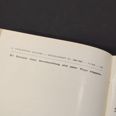 FIAT 1500 zweisitziges Kabriolett Betriebsanleitung 2° ausgabe VI 1960
