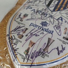 Gagliardetto del Parma calcio con autografi in originale - Buono 2