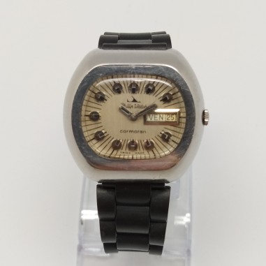Orologio Philip Watch anni 70 usato automatico cinturino nero Buone condizioni