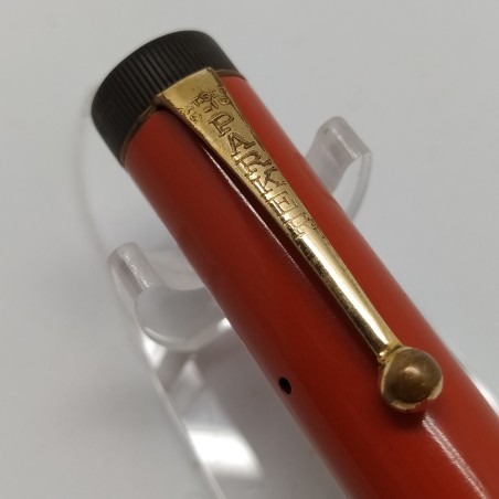 Penna stilografica Parker Duofold vintage arancio - Segni di usura sul fusto